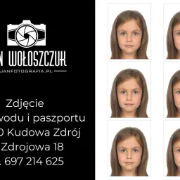 Zdjęcie do dowodu i paszportu dziewczynki, wykonane przez Jana Wołoszczuka.