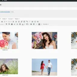 Galeria ślubna w panelu administracyjnym strony. Widok strony "Ślub" z podziałem na lata, prezentujący zdjęcia z sesji ślubnych. To dowód na to, że szkoła fotografii uczy tworzenia pięknych portfolio.
