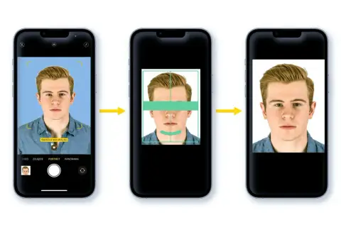 Proces tworzenia idealnych zdjęć do dowodu na telefonie.